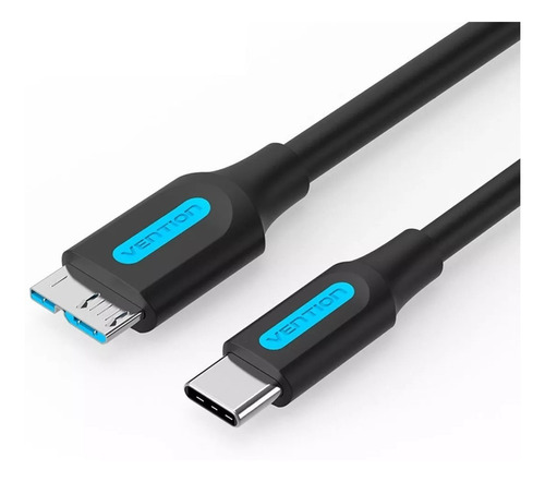 Cabo Usb C Para Micro B 3.0 Hd Externo Macbook 1m Vention