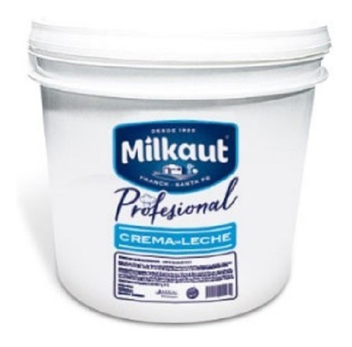 Crema De Leche Milkaut Profesional Balde 5 Lt 44% Sin Tacc