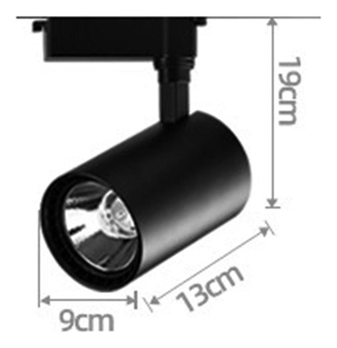 Iluminación De Riel Led 40w Cob Rail Spotlight Lámpara De