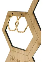 Comprar Aretes Tipo Trenzado Exagonal Fem Atelier Acero