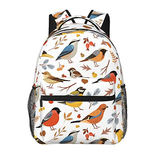 Funny Bird Pattern Backpack Big Capacity Backpack Light...