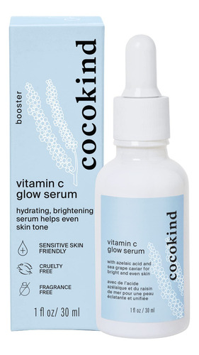 Cocokind Suero Con Vitamina C Glow Con Ácido Azelaico Y Ca.