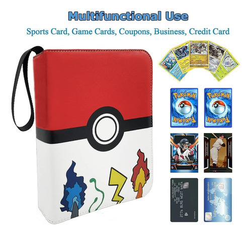 Libro De Cartas Pokémon Con 400 Cartas, Múltiples Portadas