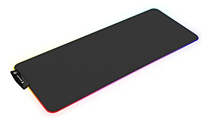Rukario Mousepad Rgb | 15 Modos De Luz | Microfibra Suave Y