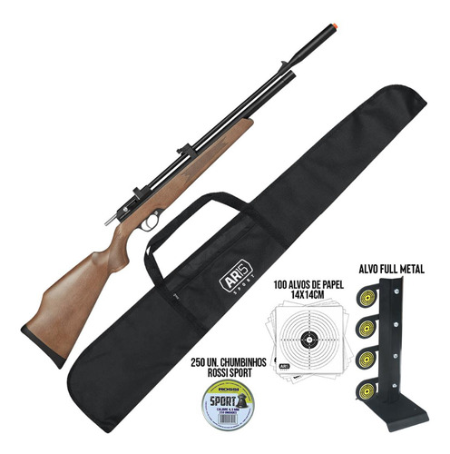 Carabina Pressão Pcp Artemis 900fps 4.5mm C/ Alvo 04 Pendulo