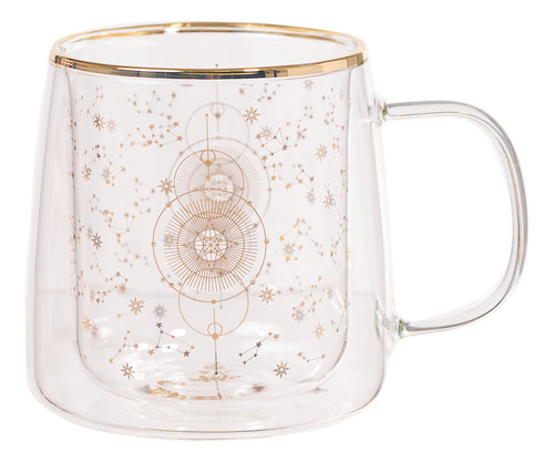 Taza Doble Vidrio Zodiac & Stars 250 Ml