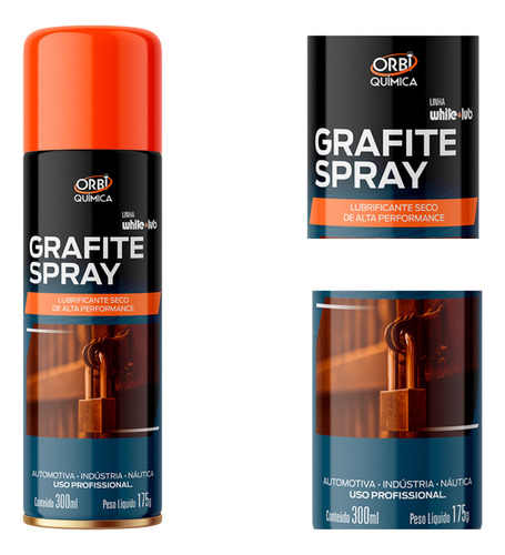 Grafite Em Spray 300ml/175g | Orbigraf
