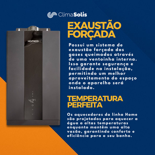 Junker Água A Gás 26bk Home Aquecedor Komeco Glp + Flexíveis