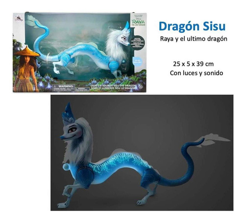 Sisu Raya Y El Último Dragon 39cm Luces Y Sonido Disney