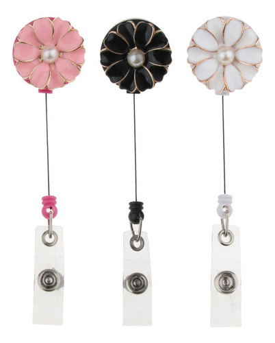 Sostenedor De Insignia Retractable De 6 Piezas Con Clip De