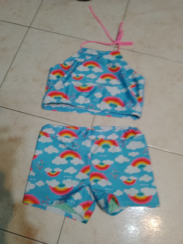 Malla Lycra Short Top Talle 7_9 Años Aprox 