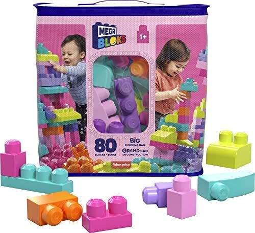 Mega Bloks 80-piece Building Blocks Toddler Toys With 75g0x