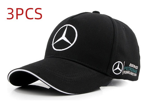 Mercedes-benz F1 Racing Hat Sombrero De Pato 3pcs