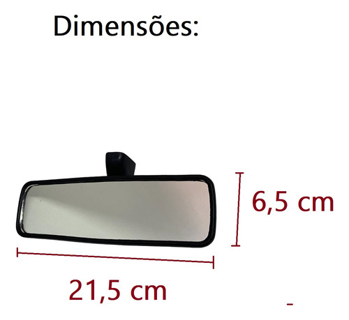 Espelho Retrovisor Interno Fiat Palio Uno Siena Doblô Strada