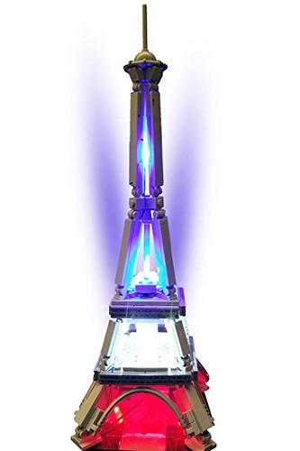 Kit De Iluminación De Ladrillo Botín Torre Eiffel De Set 210
