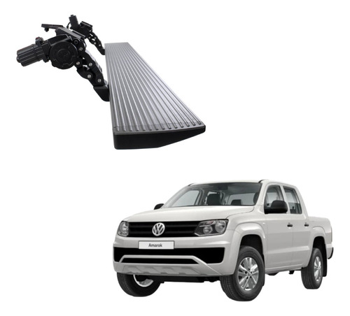 Estribos Electricos  Volkswagen Amarok 2011 - 2023 Dob Cab