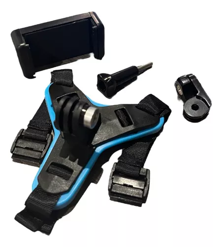 Soporte Base Casco Para Gopro Soporte Celular Menton Moto - Mercleta