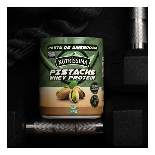 Pasta De Amendoim Creme De Pistache Pote 500g Nutríssima Go