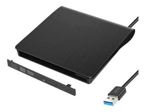 Leitor Gravador Drive Dvd Cd Externo Cabo Usb 3.0 Portátil