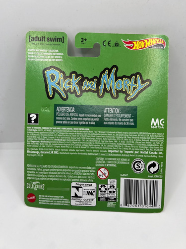 Hot Wheels Rick And Morty Spaceship Plateado