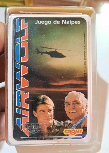 Naipes Cromy Airwolf (lobo Del Aire) Original De Época.