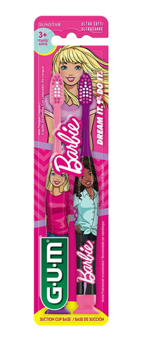 Gum Barbie Cepillo De Dientes Ultra Suave Para Niñas 2pz