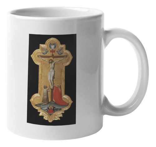 Taza Cruz Procesional Con Santa María Magdalena Y Un Beato