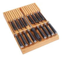 Comprar Organizador Cuchillos Cocina De Bambú (sin Cuchillos) Usa