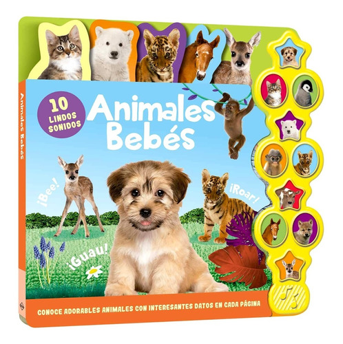 Libro Animales Bebés 10 Sonidos Para Niños