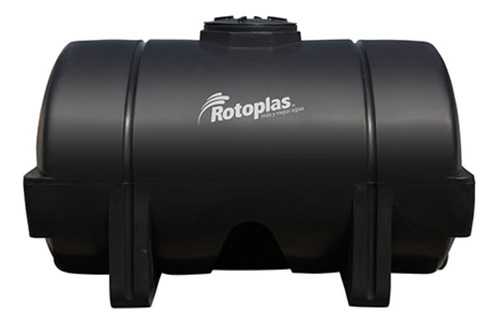 Tanque de agua Forteplas Rotoplas Bicapa horizontal polietileno 2000L negro de 140 cm x 125 cm