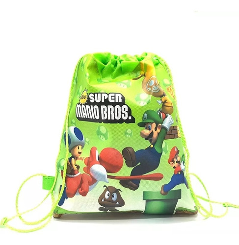 Bolsa Tipo Mochila Infantil Multiuso Resistente Super Mario 