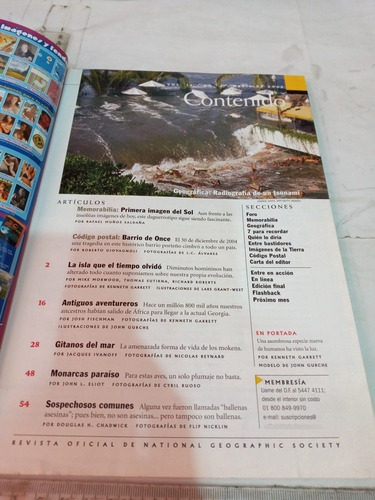 Revista National Geographic En Español Abril 2005 No 4 (Usado)