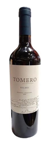 Vino Tomero Malbec Caja X 6 Unidades 750 Ml.