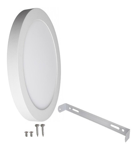 Luminaria Led De Exterior 24 W Interelec Circular Fría Color Blanco