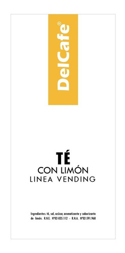 Imagen 1 de 3 de Te Con Limon Dc Instantaneo Soluble Cafe Insumos Vending Cba