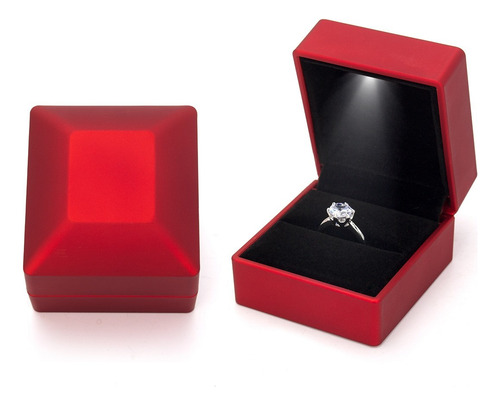 Anillo De Compromiso De Oro Blanco 18k Con Zirconia- Mod 354