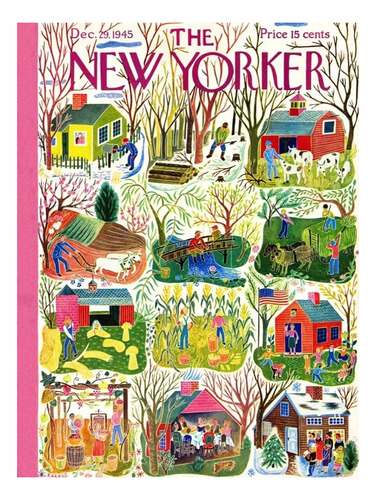 Nueva York Puzzle Company - New Yorker Granja Calendario - 1
