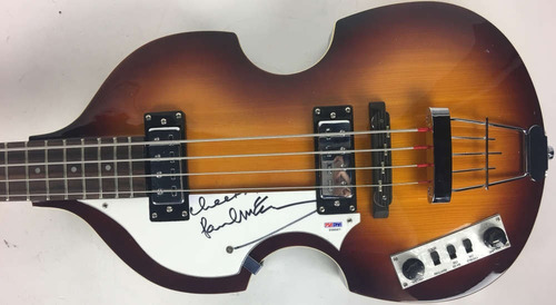 Violão Autografado The Beatles Paul Mccartney Com Certificad