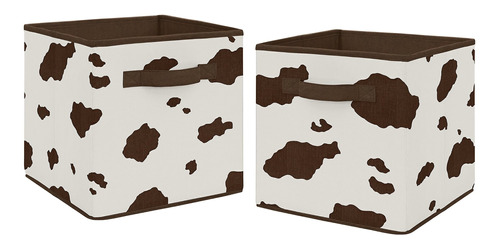 Sweet Jojo Designs Caja De Almacenamiento Plegable De Tela C