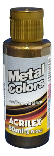 Tinta Acrílica Metal Colors Ouro Negro - 644 -acrilex - 60ml