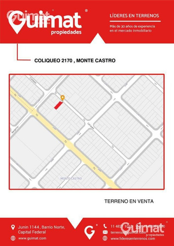 Imagen 3 de 11 de Terreno - Monte Castro - Lideres En Terrenos - Guimat Propiedades
