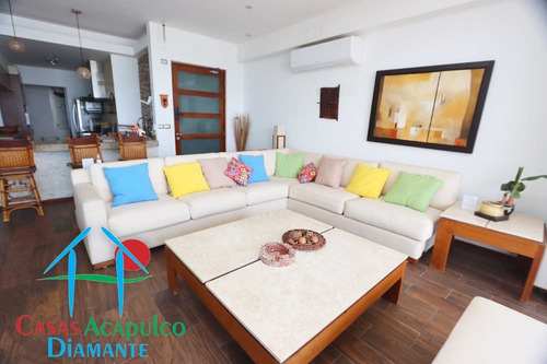 Imagen 3 de 30 de Cad Ocean Front 201. Depa De Playa Con Terraza Y Vista Al Mar