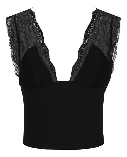 Camiseta Cómoda Sin Mangas Con Cuello En V Y Sin Espalda De