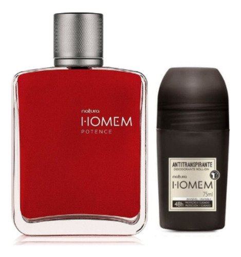 Kit  Homem Potence 100 Ml + Deo Roll On  Natura