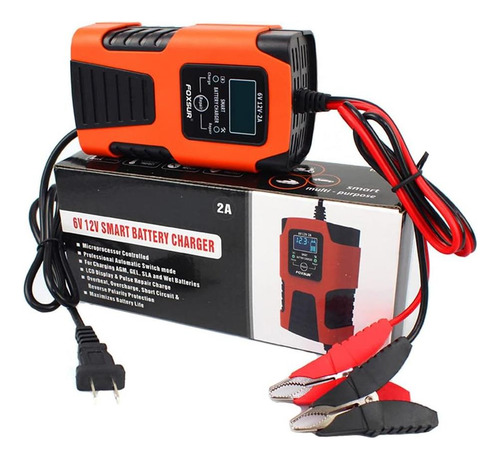 Cargador Automático Para Batería De Auto Foxsur 2amp