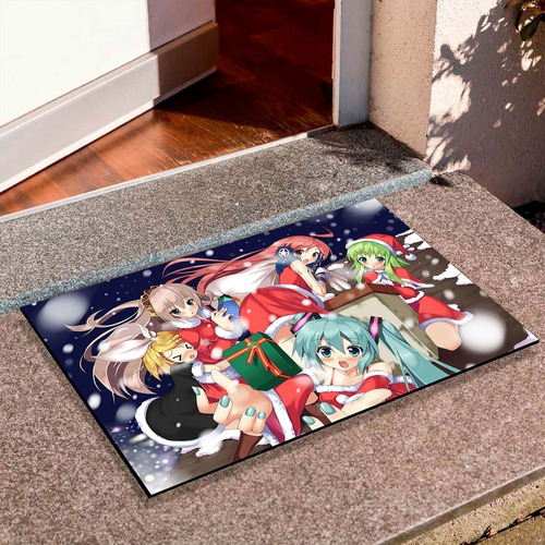 Tapete Capacho Decorativo - Natal Anime