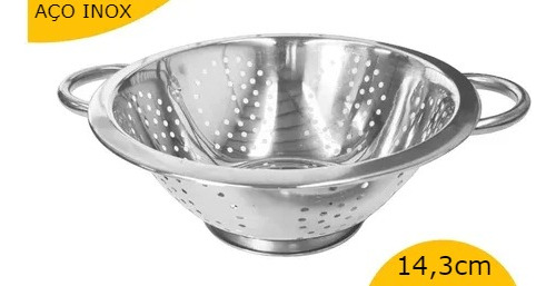 Escurridor de pasta pequeño de acero inoxidable, utensilio de cocina