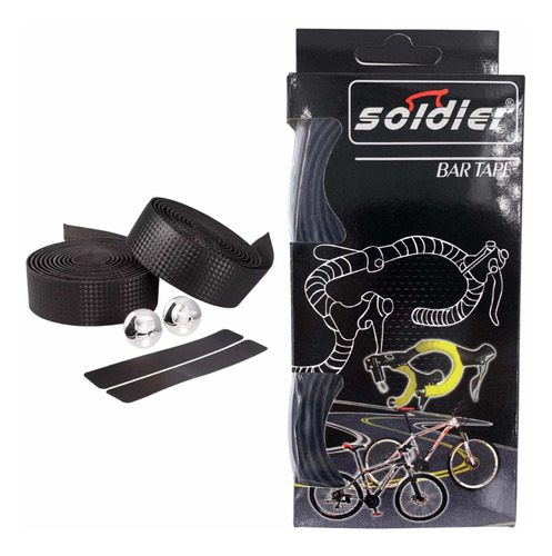 Cinta Manillar Manubrio Bicicletas Soft Soldier Black