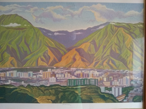 Obra De Arte Pintura Del Avila De Secundino Rivera (Usado)