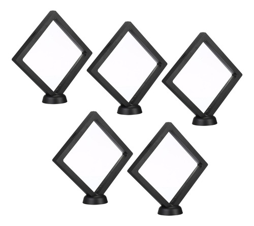 Vitrina Flotante 3d Soporte Expositor Monedas Plástico 5pzs